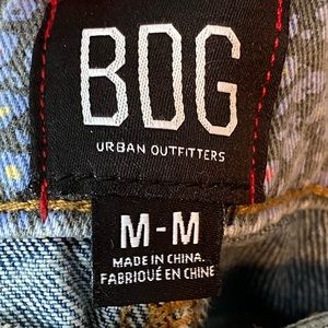 Patchwork denim skirt